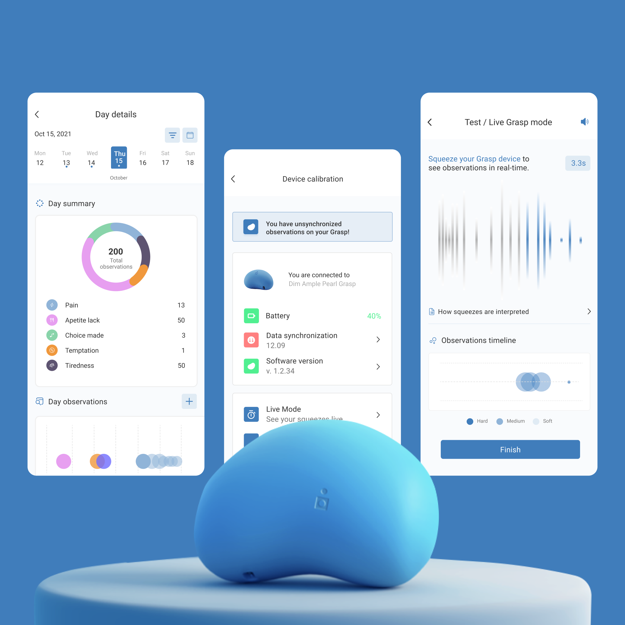 Translating squeezes into medical UI
