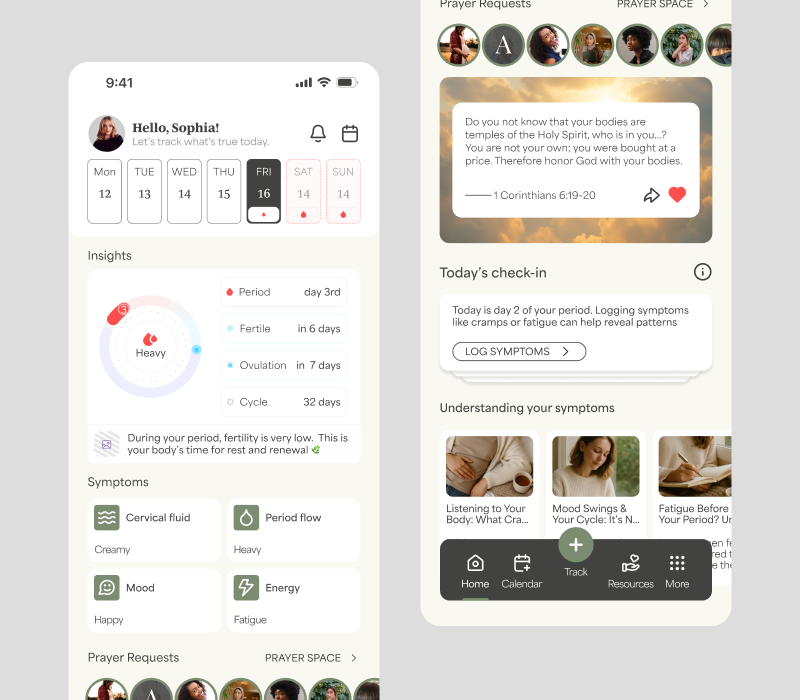Cycle Tracking App for Faith-Based Natural Family Planning